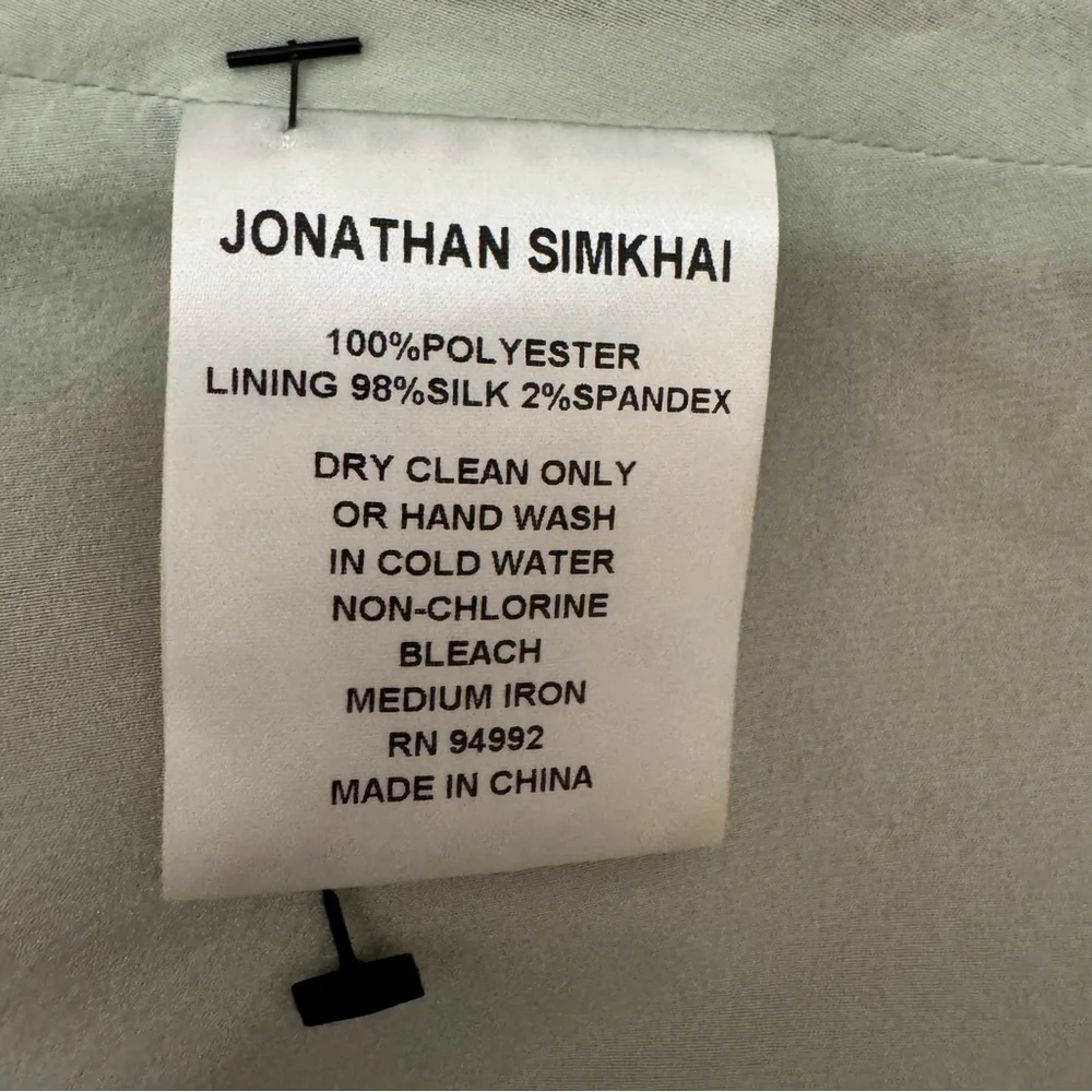 Jonathan Simkhai Cut Out Dress in Mint Green and Nude Size 6 NWOT - Picture 10 of 13